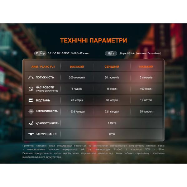 Buy Fenix ​​E12 V3.0 Lantern Fenix ​​E12 V3.0