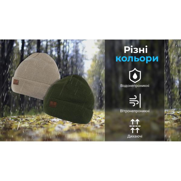Buy Waterproof hat dexhell, OneSize (56-58 cm), dark green