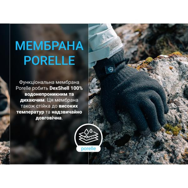 Купить Рукавички водонепроникні Dexshell ThermFit 3.0 Gloves, темно-блакитні, розмір S