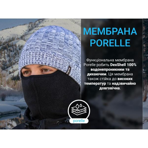 Buy DEXShell Heathered Rib Knit Beanie, Onesize (56-58 cm), blue waterproof hat