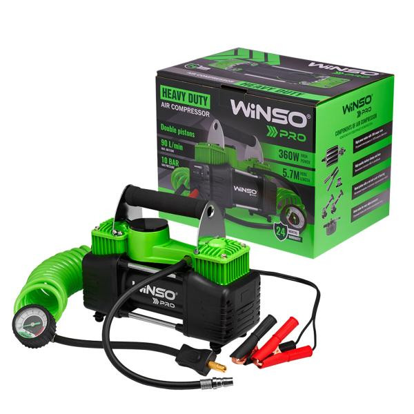 Buy Compressor Automobile Winso Pro Heavy Duty 12v, 10 atm, 90 l/min with battery of 136000