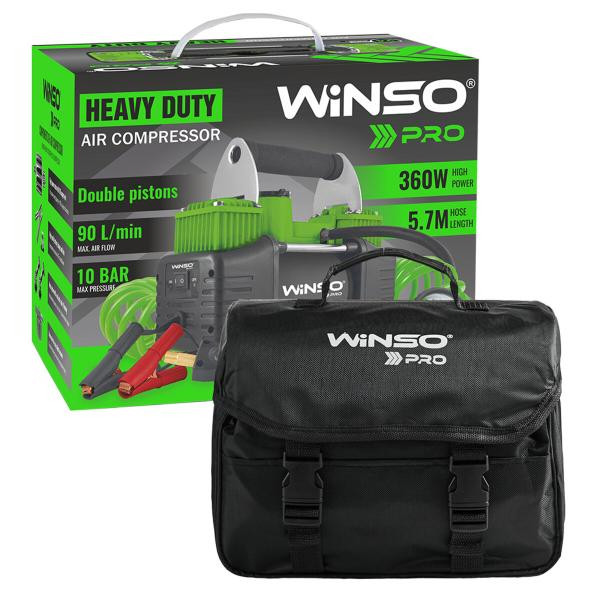 Buy Compressor Automobile Winso Pro Heavy Duty 12v, 10 atm, 90 l/min with battery of 136000