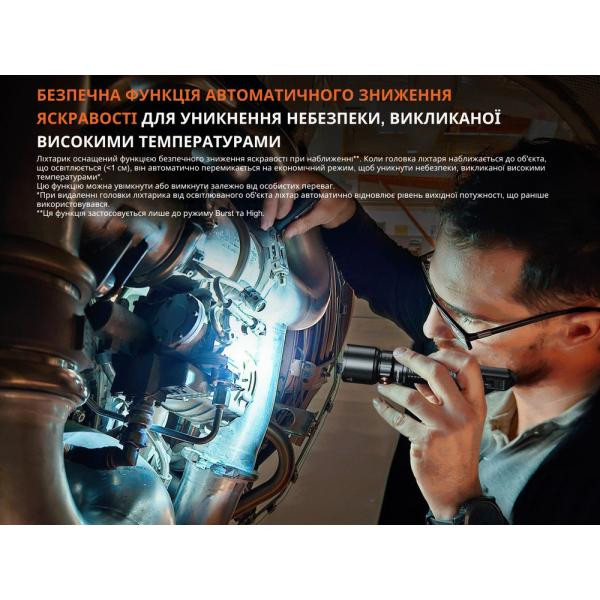 Купить Ліхтар професійний Fenix WF25RM з магнітною зарядкою