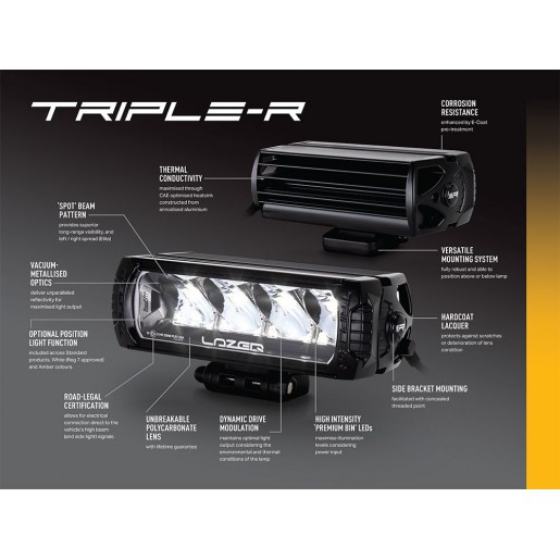 Купити Прожектор світлодіодний Lazer Triple-R 750 Elite GEN-2 00R4-G2-EL-B