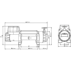 Купити Лебідка автомобільна електрична Dragon Winch DWH 9000 HD