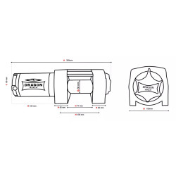 Купити Лебідка для квадроцикла електрична Dragon Winch DWM 3500 ST