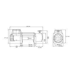 Купити Лебідка електрична Dragon Winch DWT 22000 HD 24 V