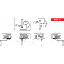 Купити Лебідка ручна Dragon Winch DWK 25 synthetic