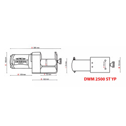 Купити Лебідка електрична для ATV Dragon Winch DWM 2500 ST YP