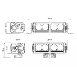 Купити Прожектор світлодіодний Triple-R 750 з габаритними вогнями 00R4-PL-Std-B