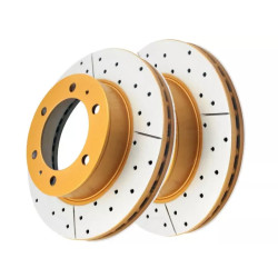 Купить Усиленный вентилируемый перфорированный передний тормозной диск для TOY Hilux 05+ DBA2714X