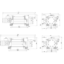 Купить Лебедка гидравлическая Hammer Winch HMW 6.6 PHT-EN 6600 кг алюминиевый корпус