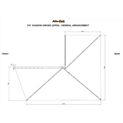 Купити Тент Alu-Cab 270 на праву сторону