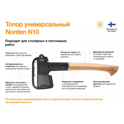 Купити Універсальна сокира Fiskars Norden N10 1051143
