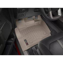 Купити Килимки гумові передні бежеві WeatherTech для Ford F-150 2015+ (Crew Cab, SuperCab) 456971