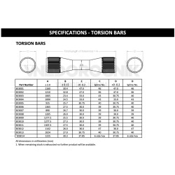 Купить Комплект торсионов для ISUZU OME303004