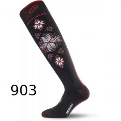 Купить Шкарпетки Lasting SWN S 903 чорний/червоний