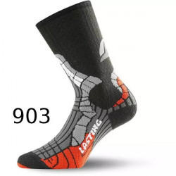 Купить Шкарпетки Lasting SCI L 903 чорний/оранжевий/сірий
