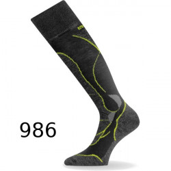 Купить Шкарпетки Lasting STW S 986 чорний/салатовий