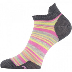 Купить Шкарпетки Lasting WWS 504 - M - сірий/рожевий