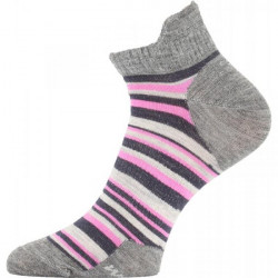 Купить Шкарпетки Lasting WWS 804 - M - сірий/рожевий