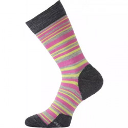 Купить Шкарпетки Lasting WWL 504 - L - сірий/рожевий
