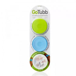 Купить Набір контейнерів Humangear GoTubb 3-Pack Medium Clear Green Blue (білий, зелений, блакитний)