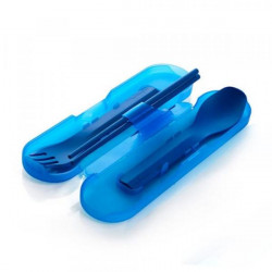 Купити Набір приборів для їжі Humangear GoBites Quattro blue (синій)