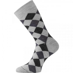 Купить Термошкарпетки Lasting WPK 800 grey black (сірий, чорний), L