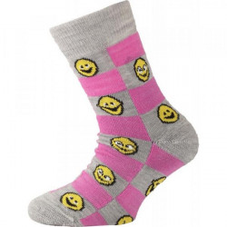 Купить Термошкарпетки Lasting TJE 841 grey pink (сірий рожевий), S