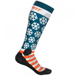 Купить Шкарпетки Dynafit FT Graphic Socks 4491 (синій/оранжевий), 35-38 S