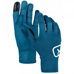 Купити Рукавиці Ortovox 185 Rock'n'Wool Glove Liner Mns petrol blue (синій), L