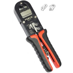 Купити Клещи для обжима коннекторов витой пары RJ45,RJ11 (FORCE 68012)