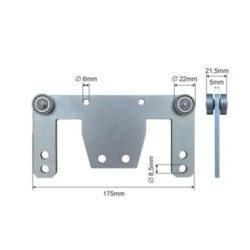 Купить Ролики стійки напівпричепа  Ø22x21,5x89 KOGEL Цинк Польща (1804328951)
