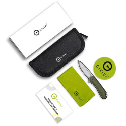 Купити Ніж складаний Civivi Qubit Green Aluminum C22030E-DS1