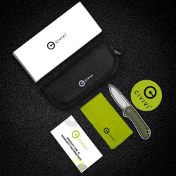 Купити Ніж складаний Civivi Qubit Green Aluminum C22030E-DS1