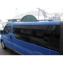 Купити Рейлінги чорні Коротка, чавунні ніжки для Renault Trafic 2001-2015 рр