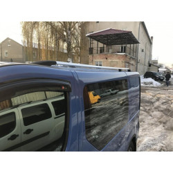 Купити Рейлінги Хром ( пласт. ніжки) Коротка, Чавунні ніжки для Opel Vivaro 2001-2015 рр