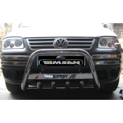 Купити Кенгурятник WT003 (нерж) 60мм, з написом для Volkswagen Caddy 2004-2010 рр