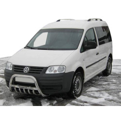 Купити Кенгурятник WT003 (нерж) 60мм, з написом для Volkswagen Caddy 2004-2010 рр