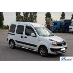 Купити Бічні труби (2 шт., нерж.) для Renault Kangoo 1998-2008 рр
