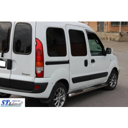 Купити Бічні труби (2 шт., нерж.) для Renault Kangoo 1998-2008 рр