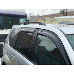 Купити Рейлінги Чорні турецькі Металеві ніжки для Toyota Land Cruiser Prado 120