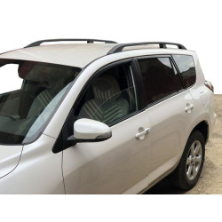 Купити Рейлінги Чорні Турецькі Коротка база, Металеві ніжки для Toyota Rav 4 2006-2013 рр