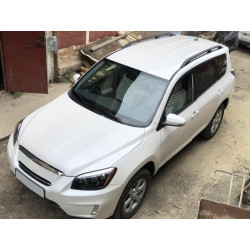 Купити Рейлінги Чорні Турецькі Коротка база, Металеві ніжки для Toyota Rav 4 2006-2013 рр