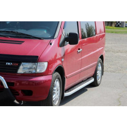 Купить Боковые пороги Fullmond (2 шт, алюм.) для Mercedes Vito W638 1996-2003 гг