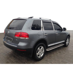 Купити Рейлінги Хром (Пласт. Ніжки) Металева ніжка для Volkswagen Touareg 2002-2010 рр