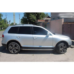 Купити Рейлінги Хром (Пласт. Ніжки) Металева ніжка для Volkswagen Touareg 2002-2010 рр