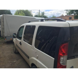 Купити Рейлінги Чорні Стандартна база, металеві ніжки для Fiat Doblo I 2005-2010 рр