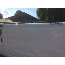 Купити Рейлінги Чорні Коротка, пластикові ніжки для Opel Vivaro 2001-2015 рр